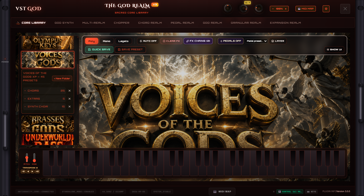 VOICES OF THE GODS (GOD REALM XP)